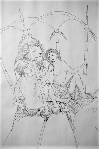 Bozzetto Murale Misto Fabio