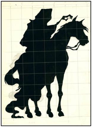 Cavaliere nero - Bozzetto